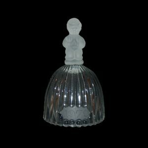 Goebel Western Germany Glass Praying Child / Boy Collectible Bell 1979 - Signed